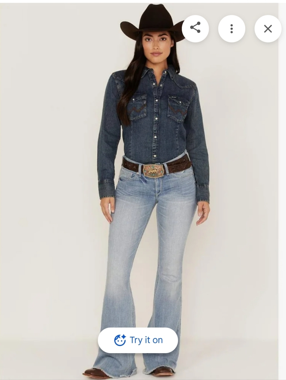 Western Festival Ariat Women's R.E.A.L. Perfect Rise Regina Flare Jeans Sz 27L